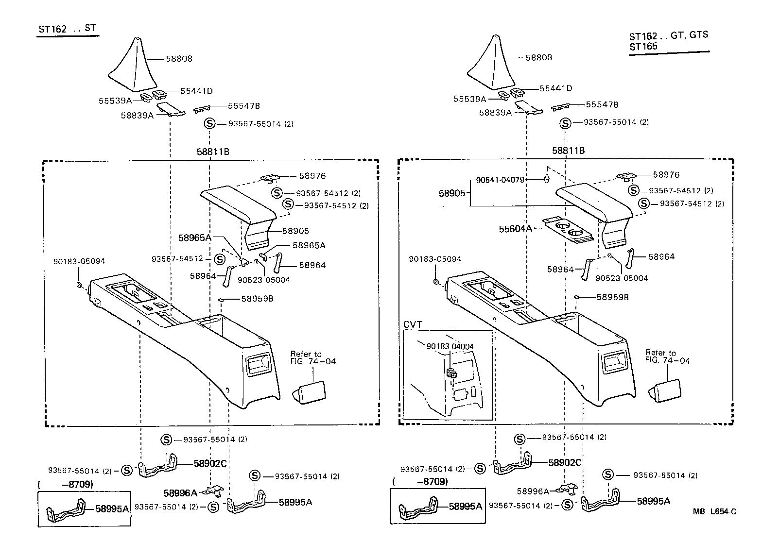 Toyota 58801-20150-01 BOX, CONSOLE