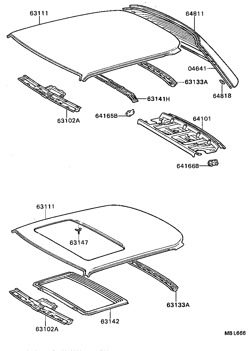 63201-20050 GLASS SUB-ASSY, SLIDING ROOF product image