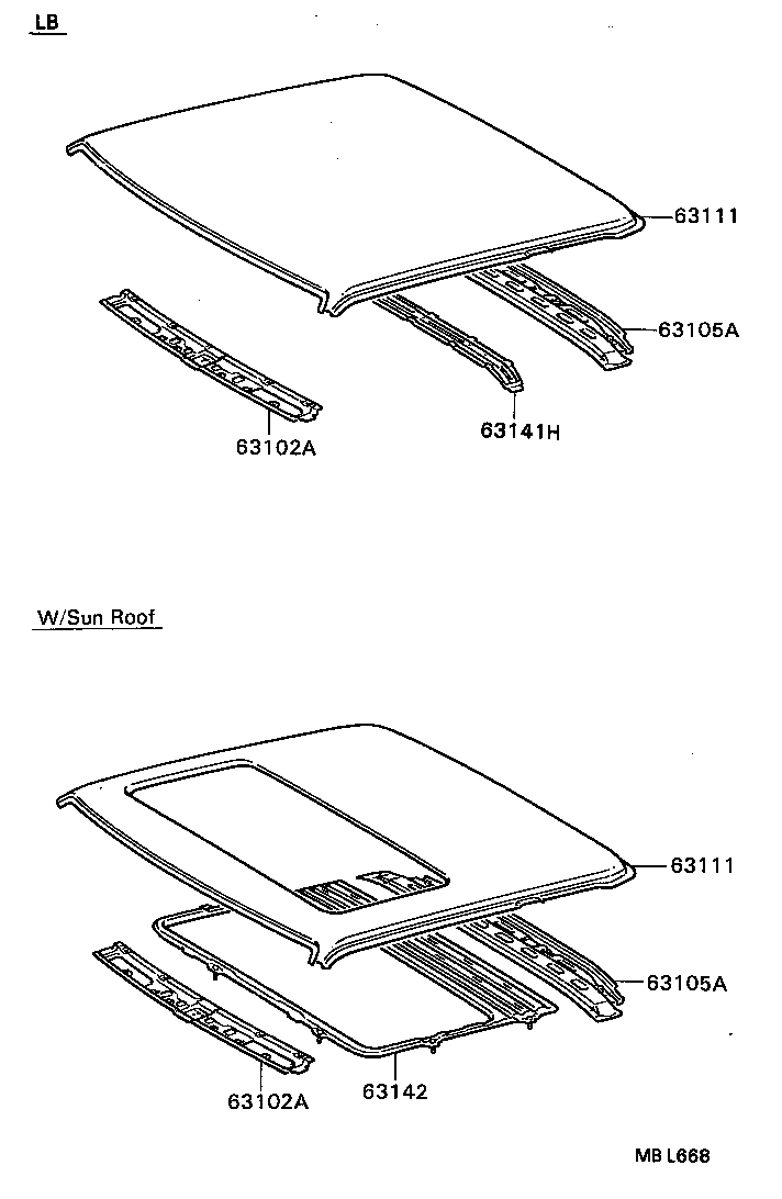 64101-20271 PANEL SUB-ASSY, UPPER BACK product image