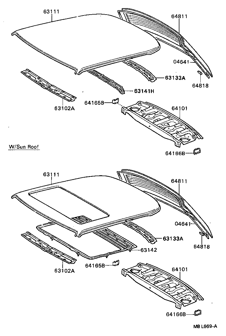 64101-20271 PANEL SUB-ASSY, UPPER BACK product image