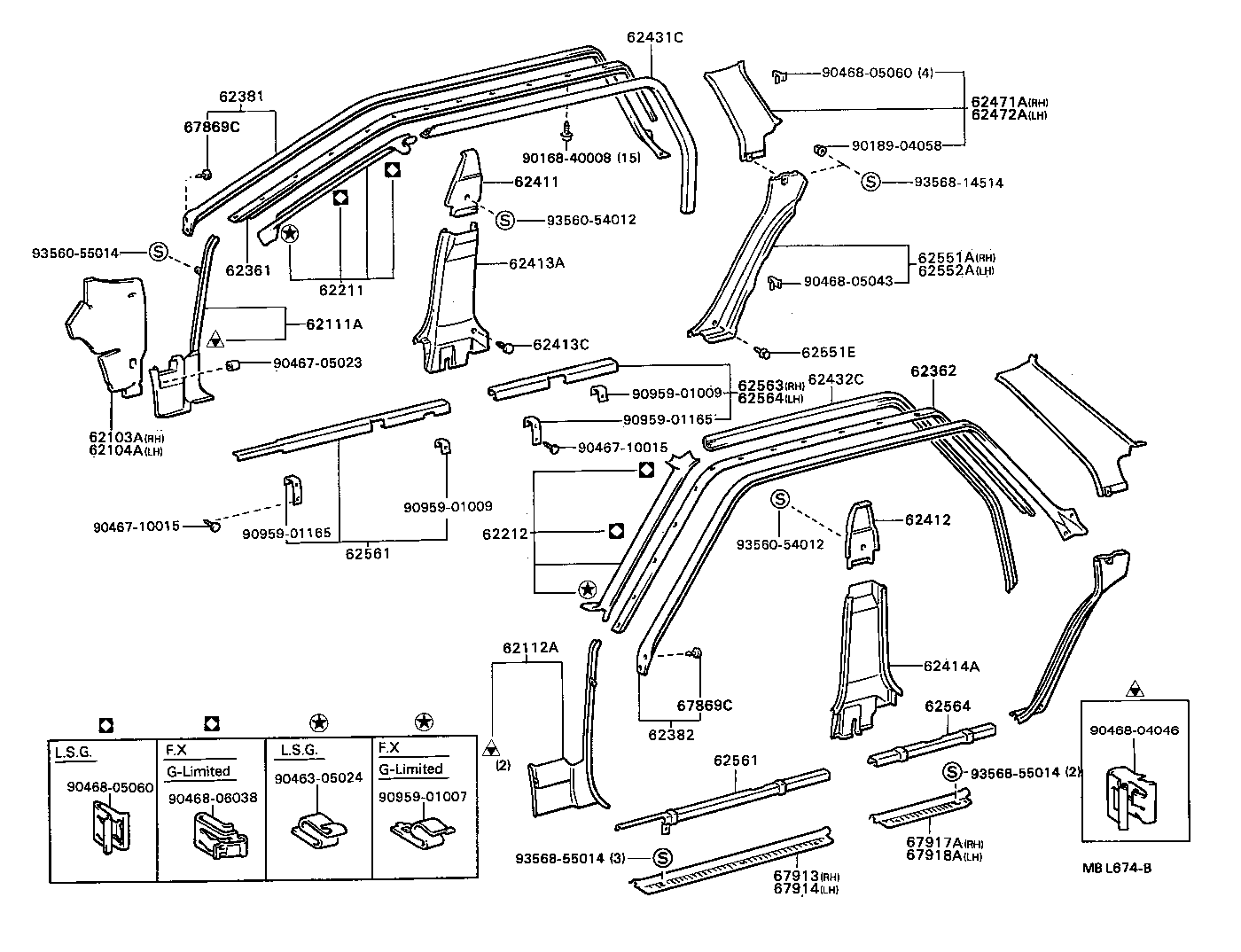 62102-20111-01 TRIM SUB-ASSY, COWL SIDE, LH product image
