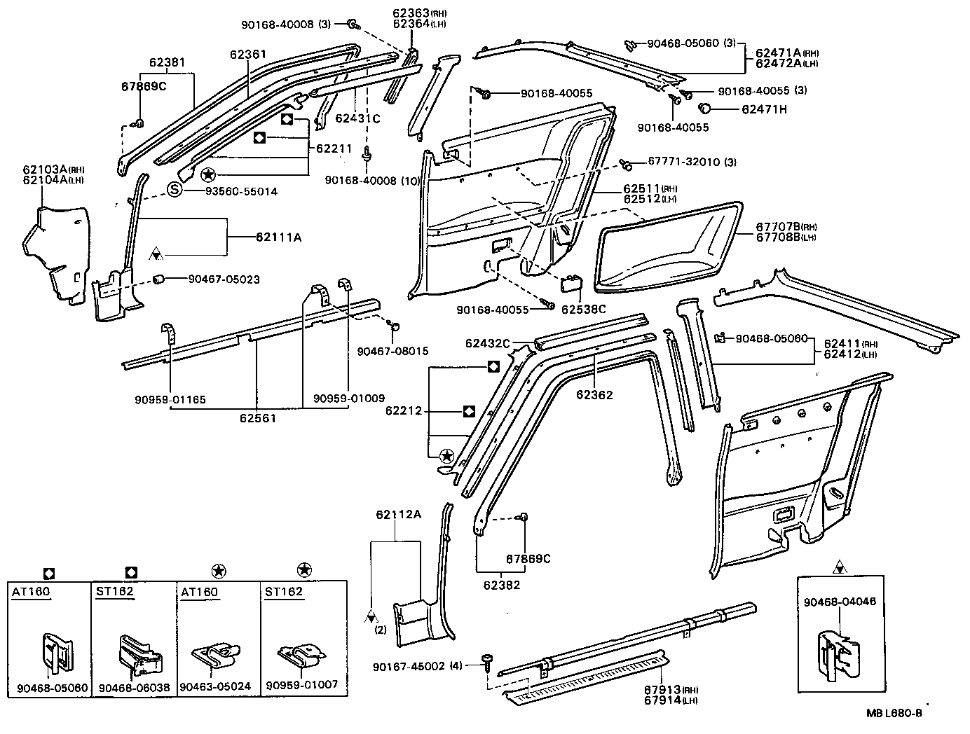 62102-20120-01 TRIM SUB-ASSY, COWL SIDE, LH product image