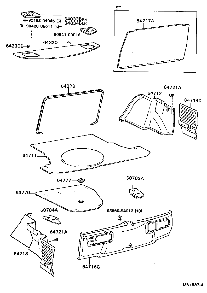 64330-20680-01 PANEL ASSY, PACKAGE TRAY TRIM product image