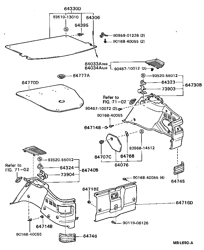 64033-20060-14 GRILLE SUB-ASSY, REAR SPEAKER, RH product image