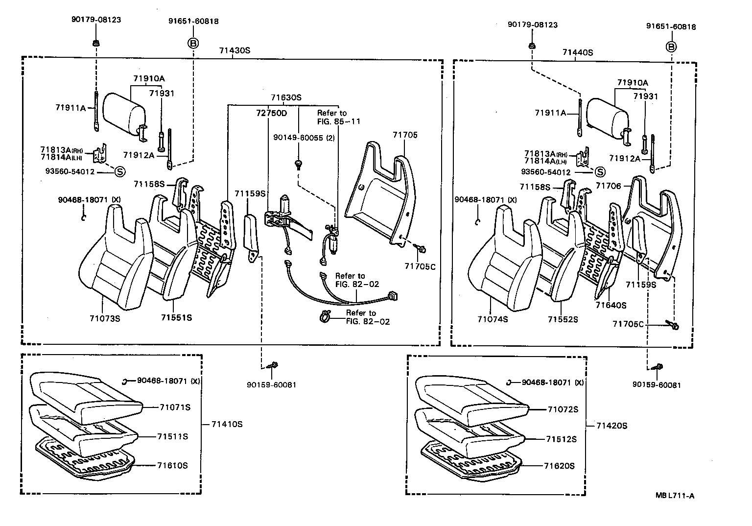 71812-20100-06 SHIELD, FRONT SEAT CUSHION, LH product image