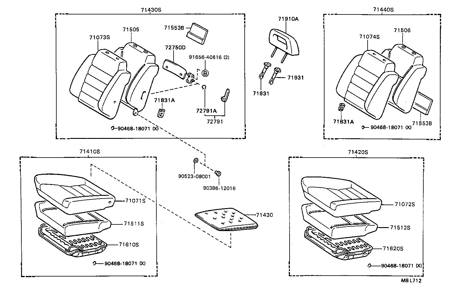 71812-20100-06 SHIELD, FRONT SEAT CUSHION, LH product image
