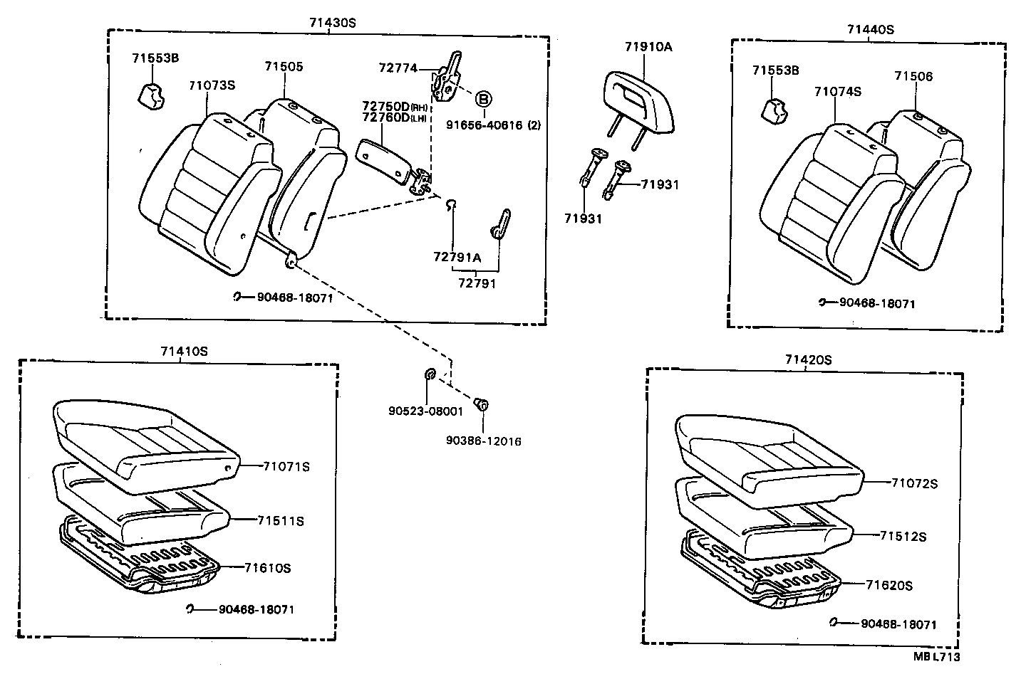 71811-20130-01 SHIELD, FRONT SEAT CUSHION, RH product image