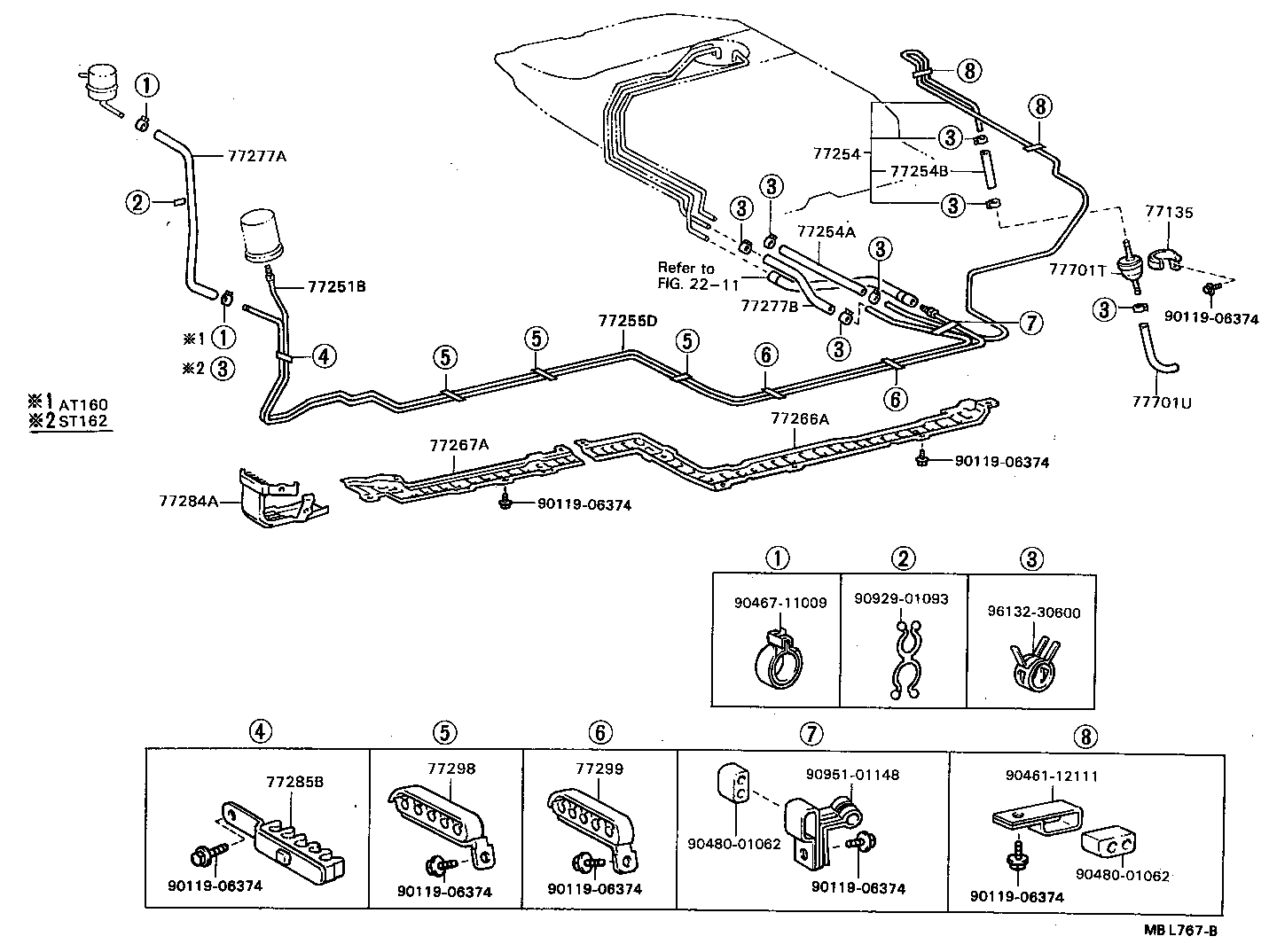 77017-20131 TUBE SUB-ASSY, FUEL TANK VENT product image