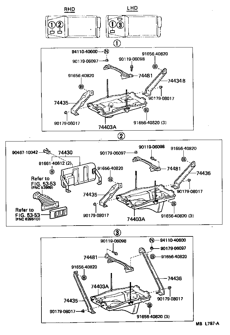 74404-90K02 CLAMP, BATTERY HOLD DOWN product image