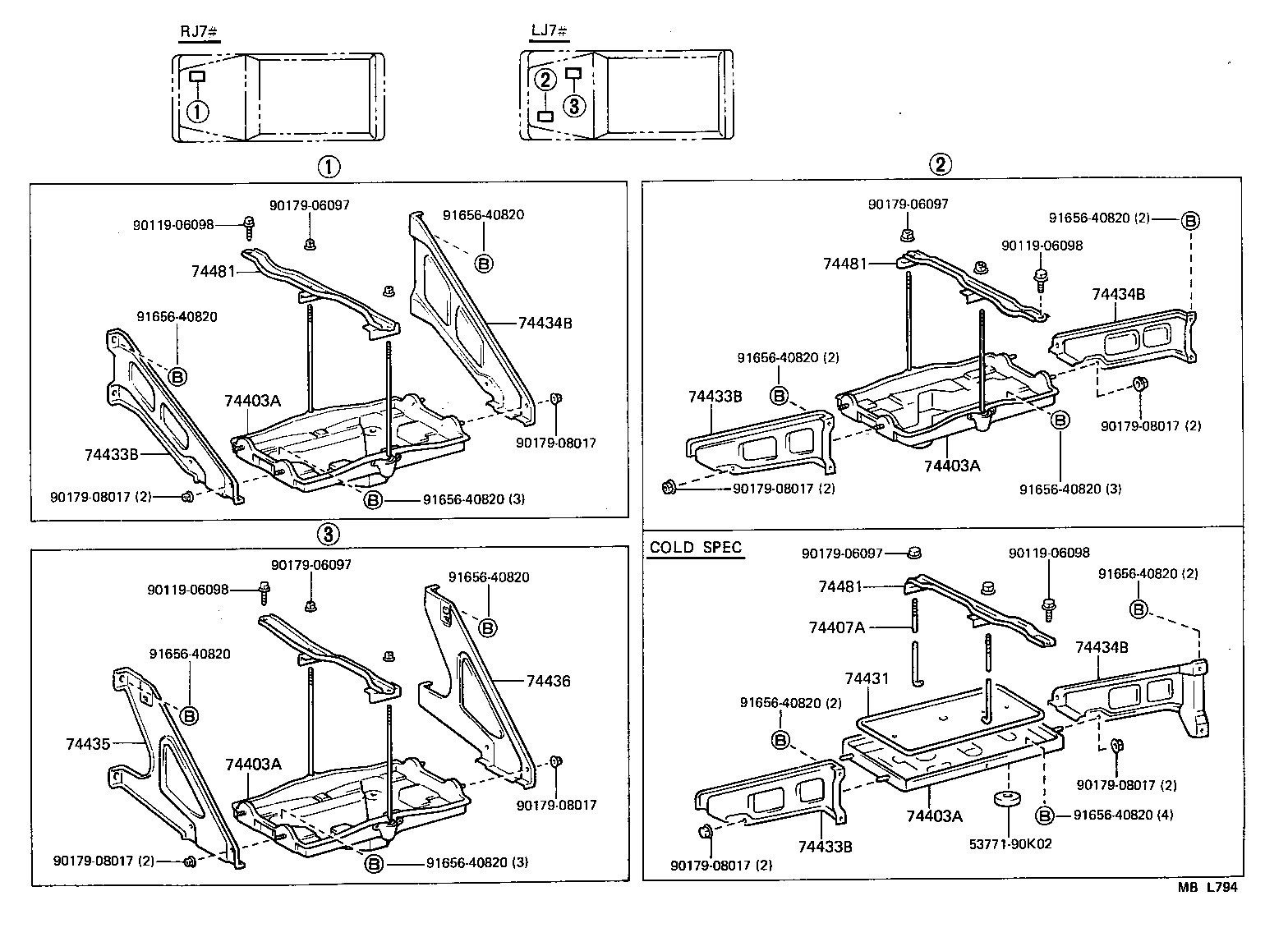 74451-30080 BOLT SUB-ASSY, BATTERY CLAMP product image