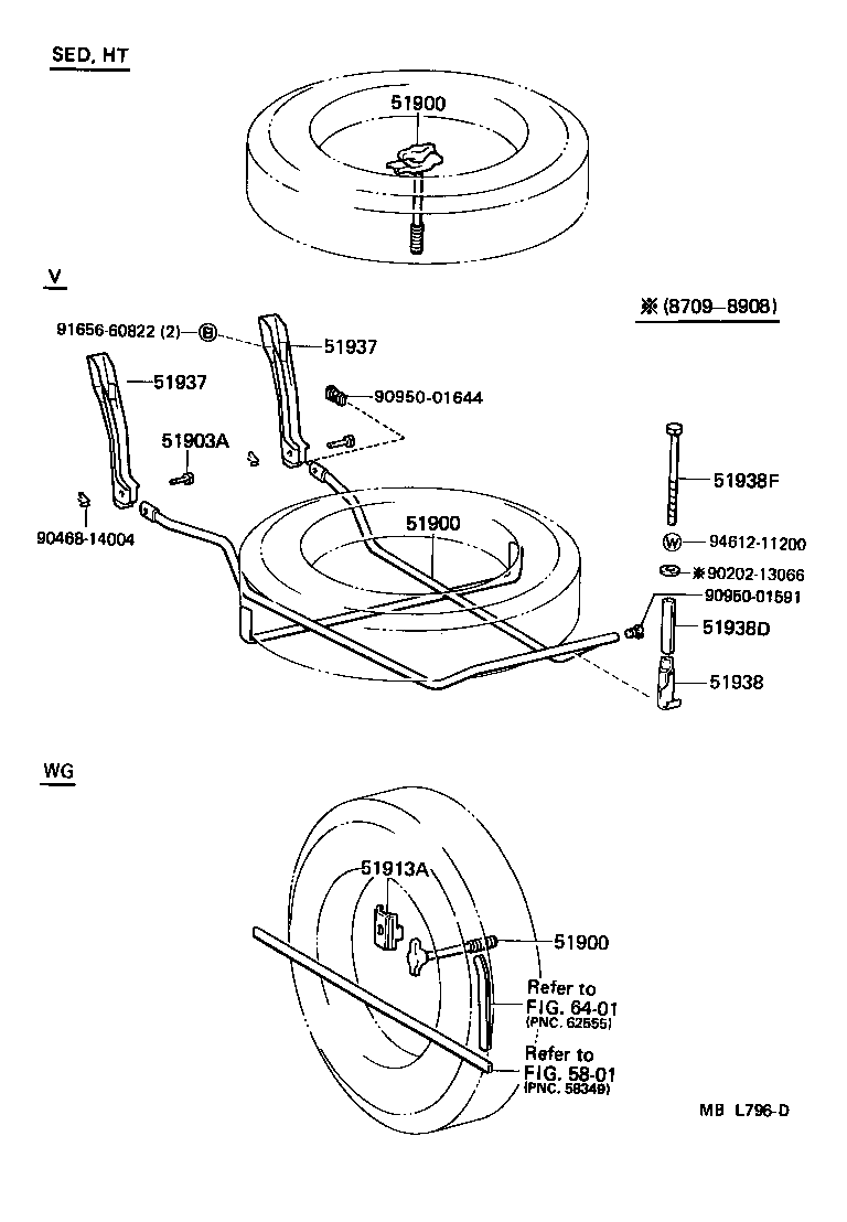 90240-06010 PIN, W/HOLE(FOR SPARE WHEEL CARRIER HANDLE HANGER SETTING) product image