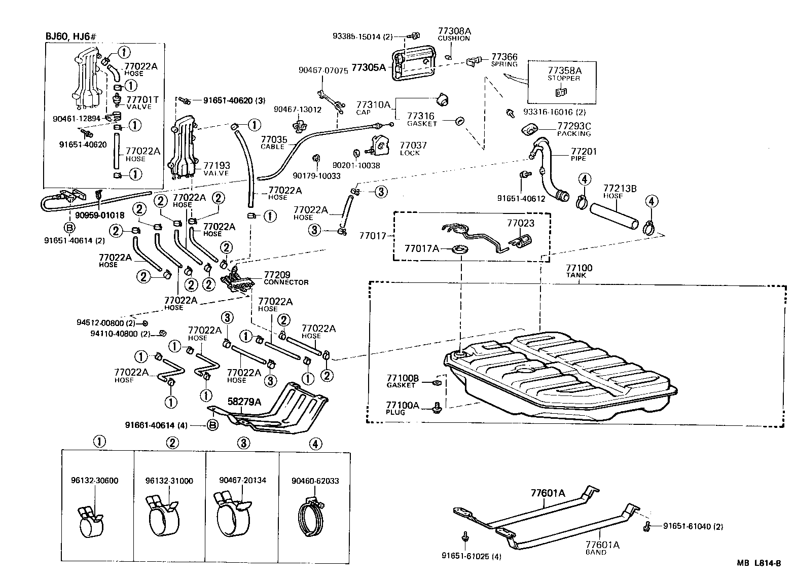 77263-60070 TUBE, FUEL TANK TO CANISTER product image