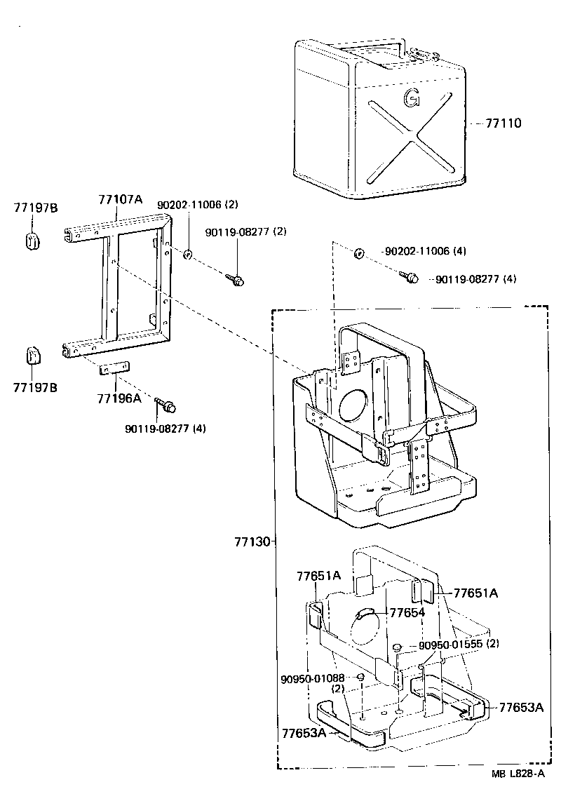 77263-60070 TUBE, FUEL TANK TO CANISTER product image