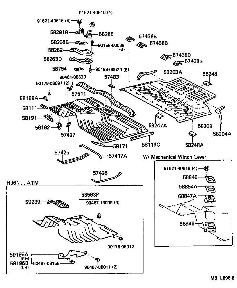 58111-90A55 PAN, FRONT FLOOR product image