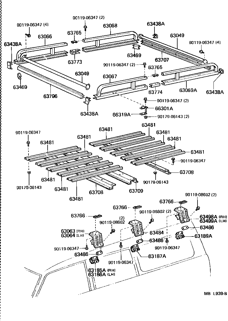 63105-90A10 FRAME SUB-ASSY, BACK DOOR OPENING product image