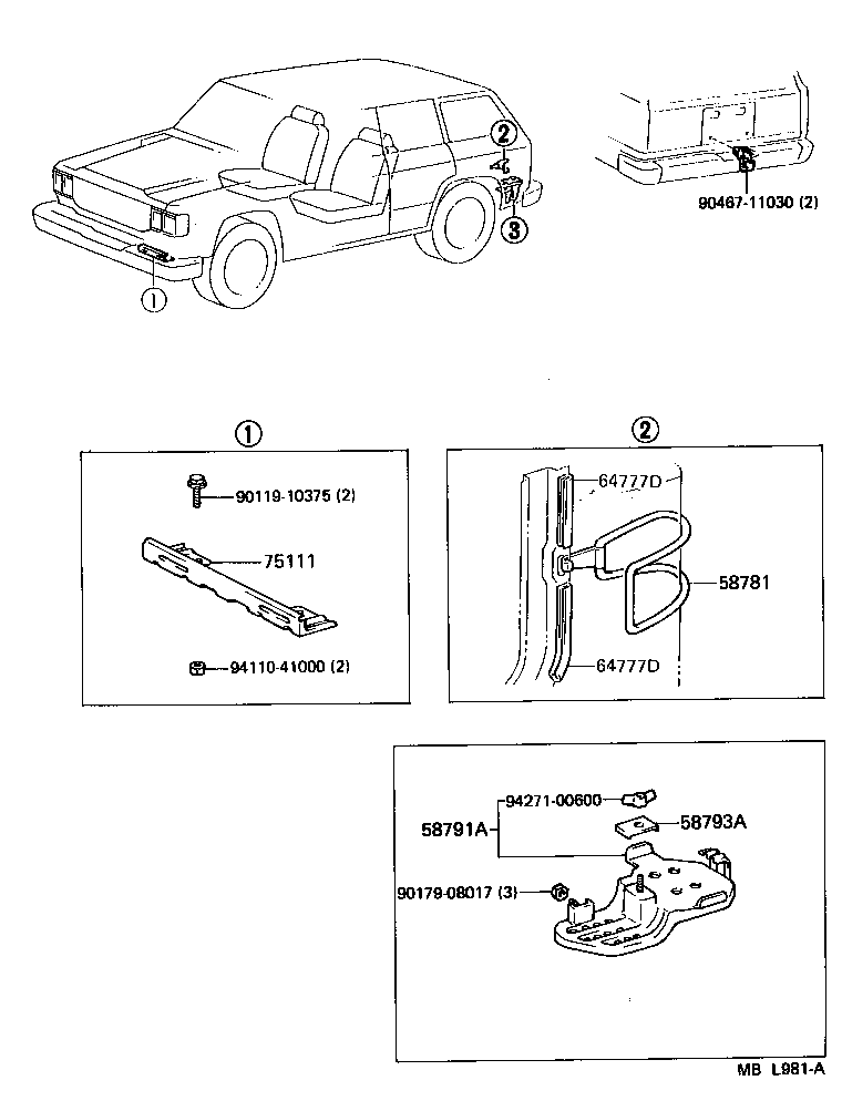 58790-90A01 CARRIER, JACK product image