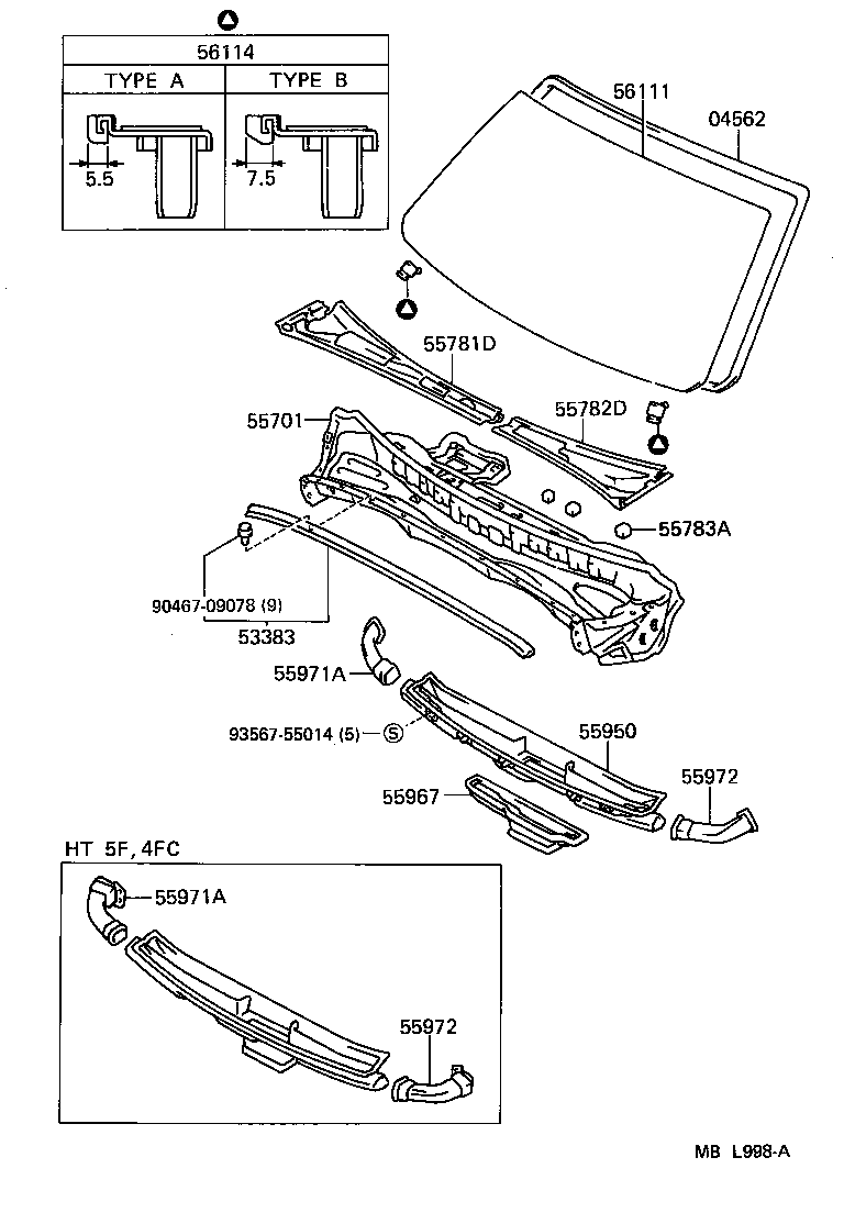 55700-30460 PANEL SUB-ASSY, COWL product image