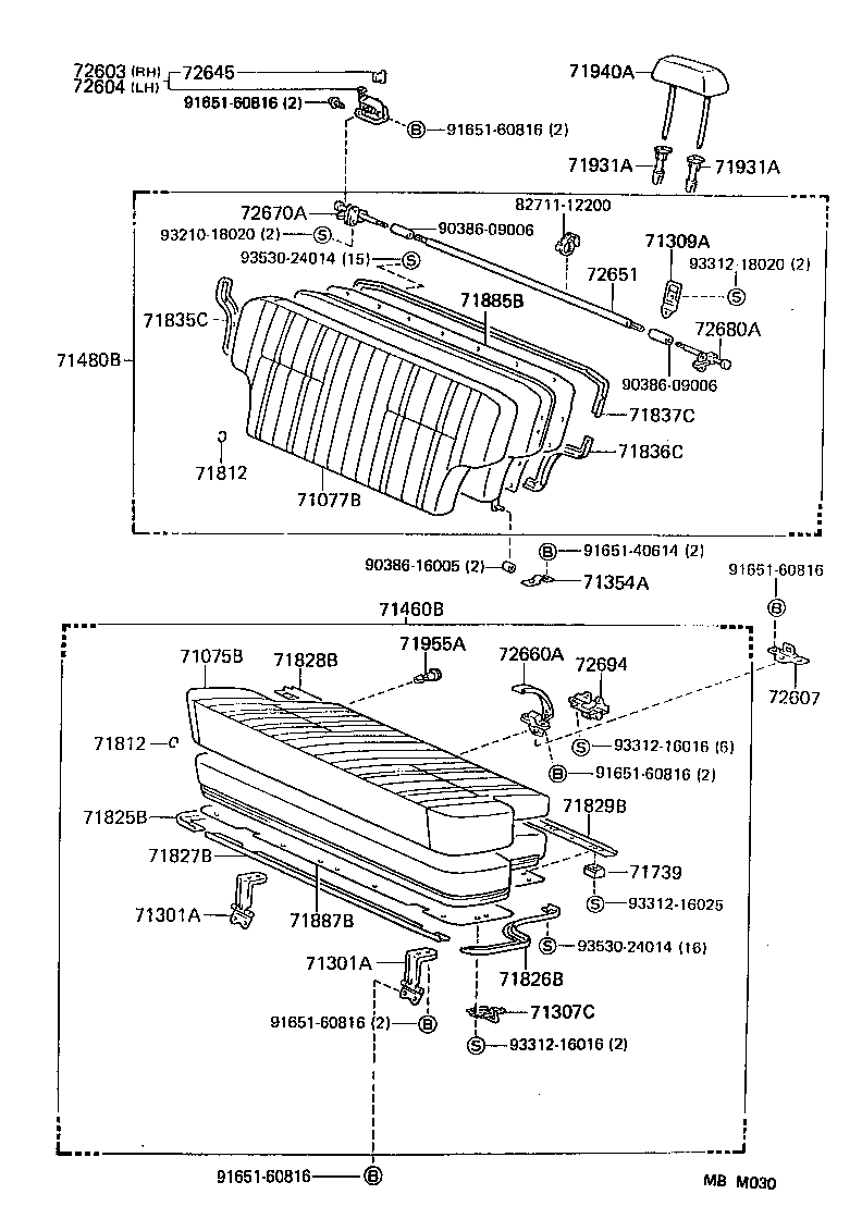 71460-90G19-06 CUSHION ASSY, REAR SEAT, RH(FOR SEPARATE TYPE) product image