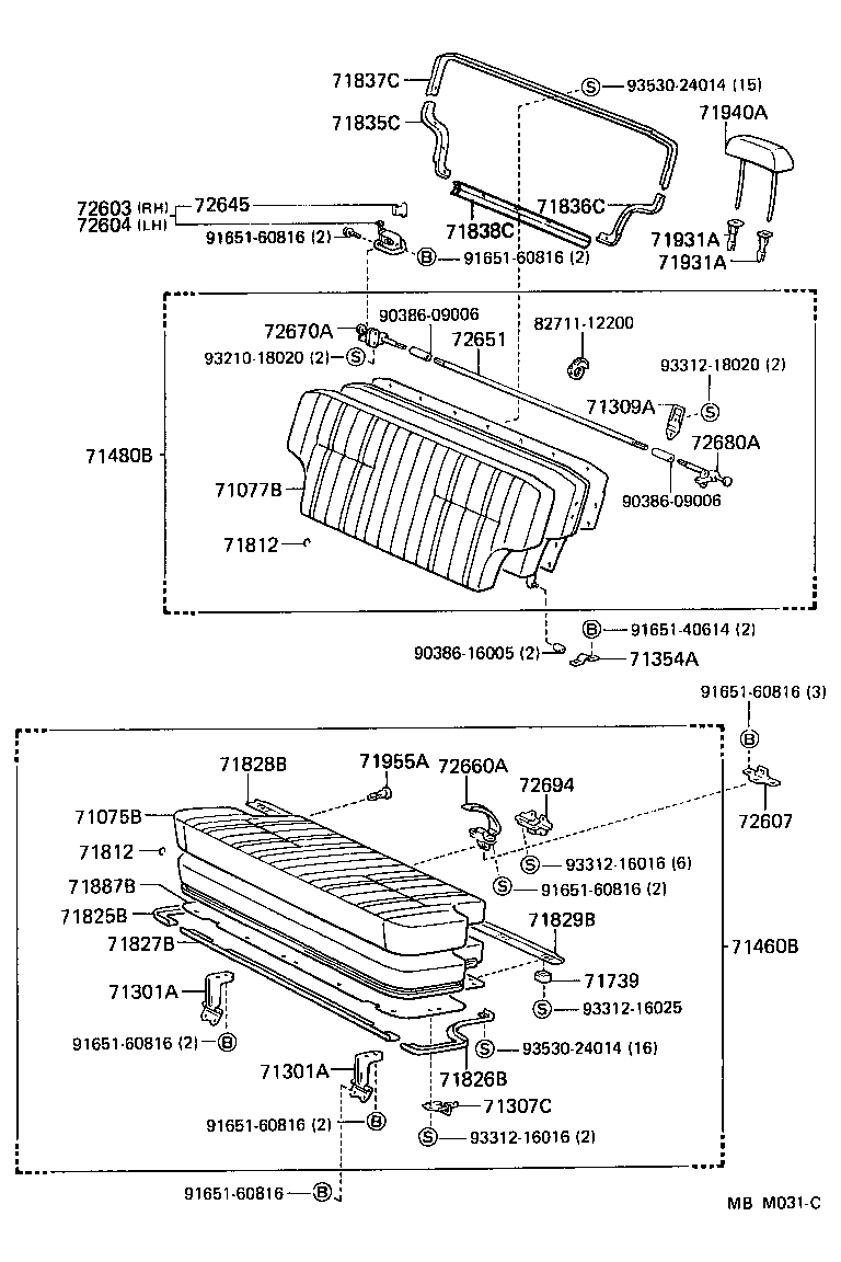 71460-90G19-06 CUSHION ASSY, REAR SEAT, RH(FOR SEPARATE TYPE) product image
