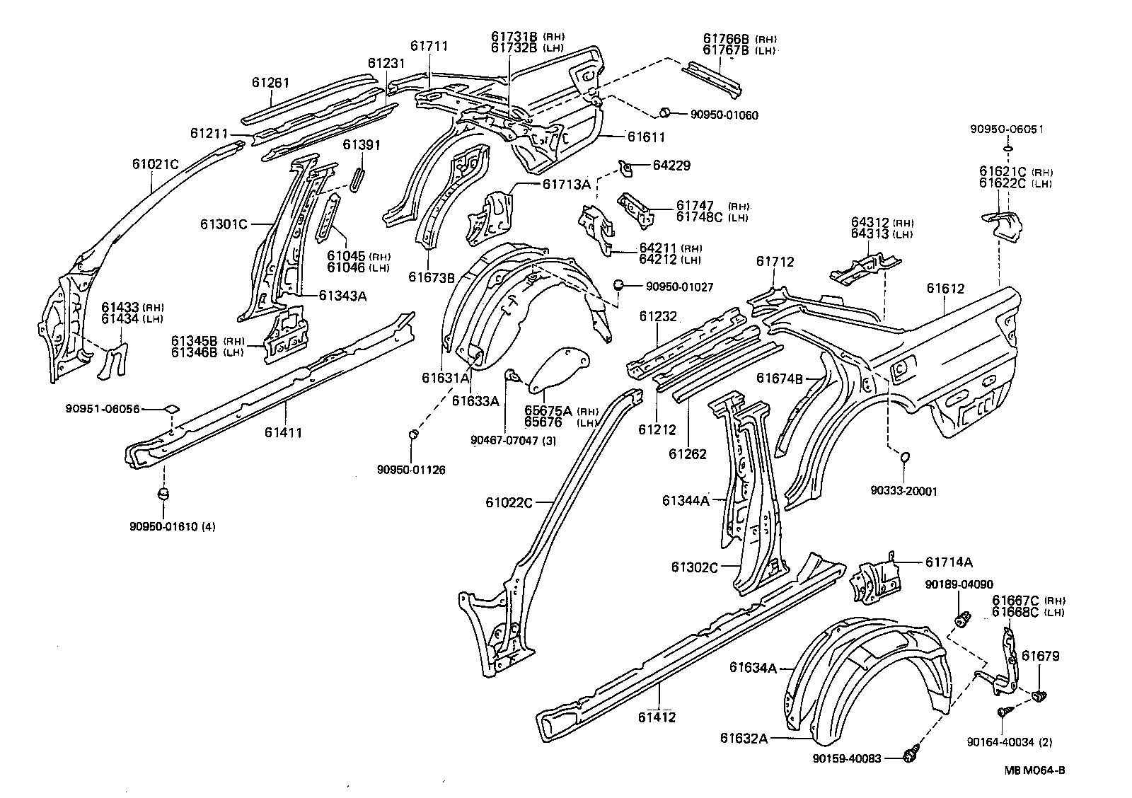 61601-30918 PANEL, QUARTER, RH product image