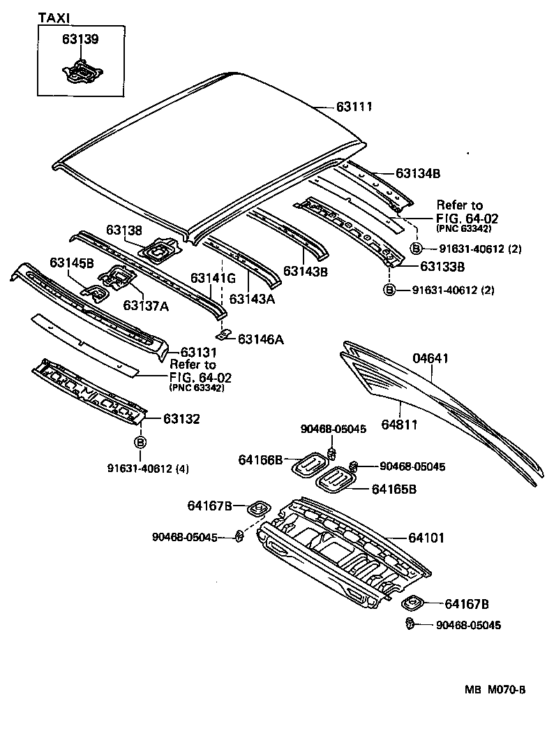 63111-91708 PANEL, ROOF product image