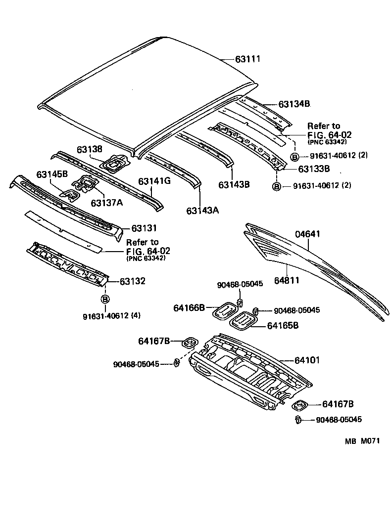 63111-30200 PANEL, ROOF product image