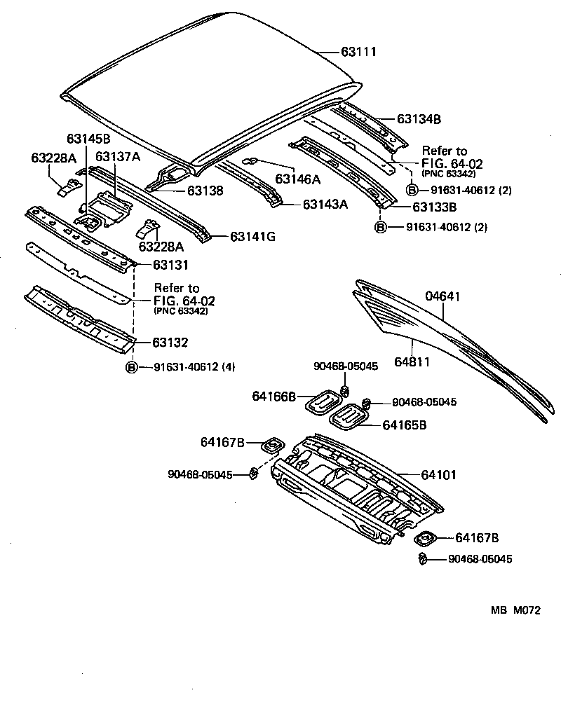 63111-91708 PANEL, ROOF product image