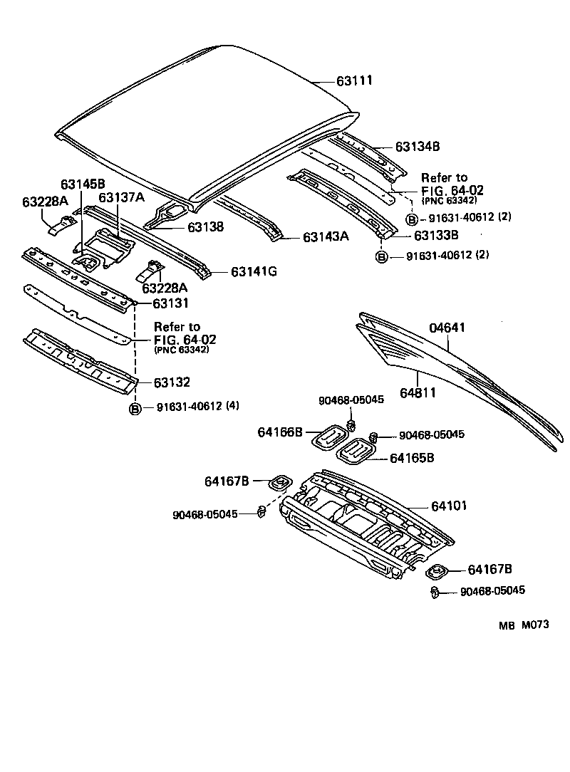 63111-30200 PANEL, ROOF product image