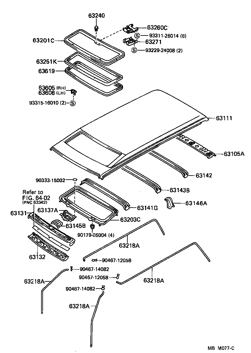 63111-30200 PANEL, ROOF product image