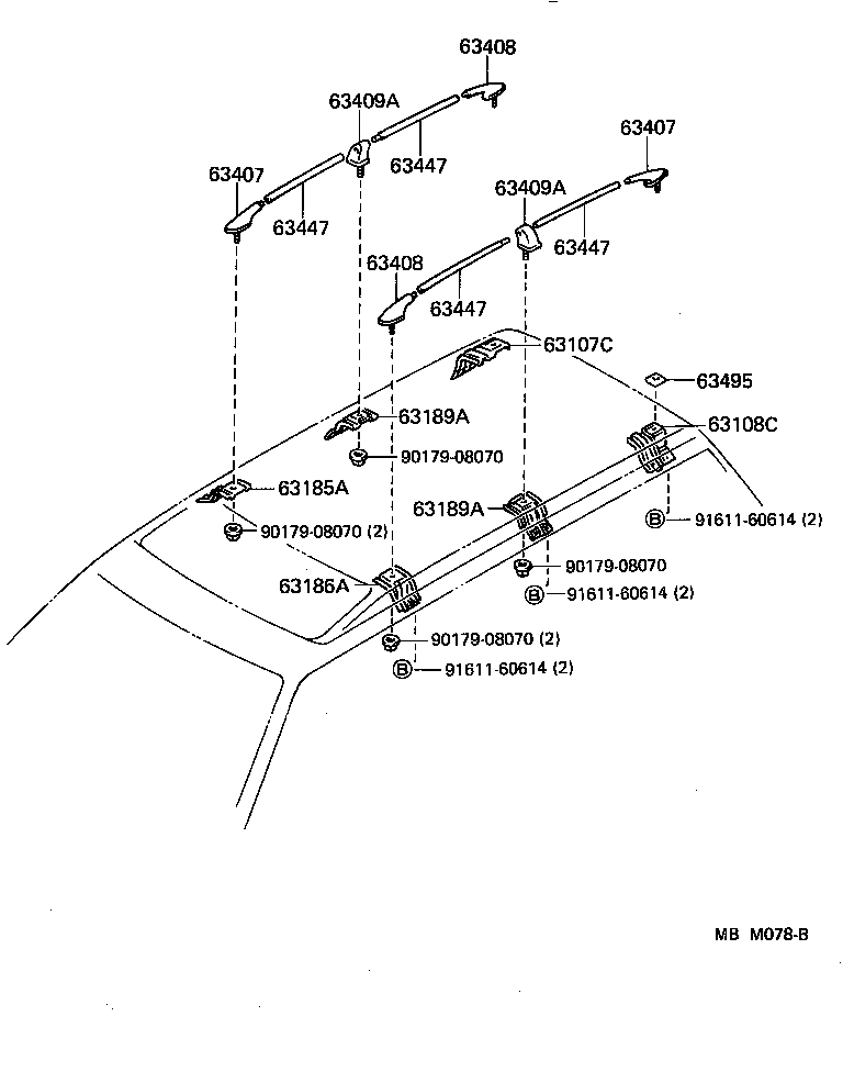 63111-91708 PANEL, ROOF product image
