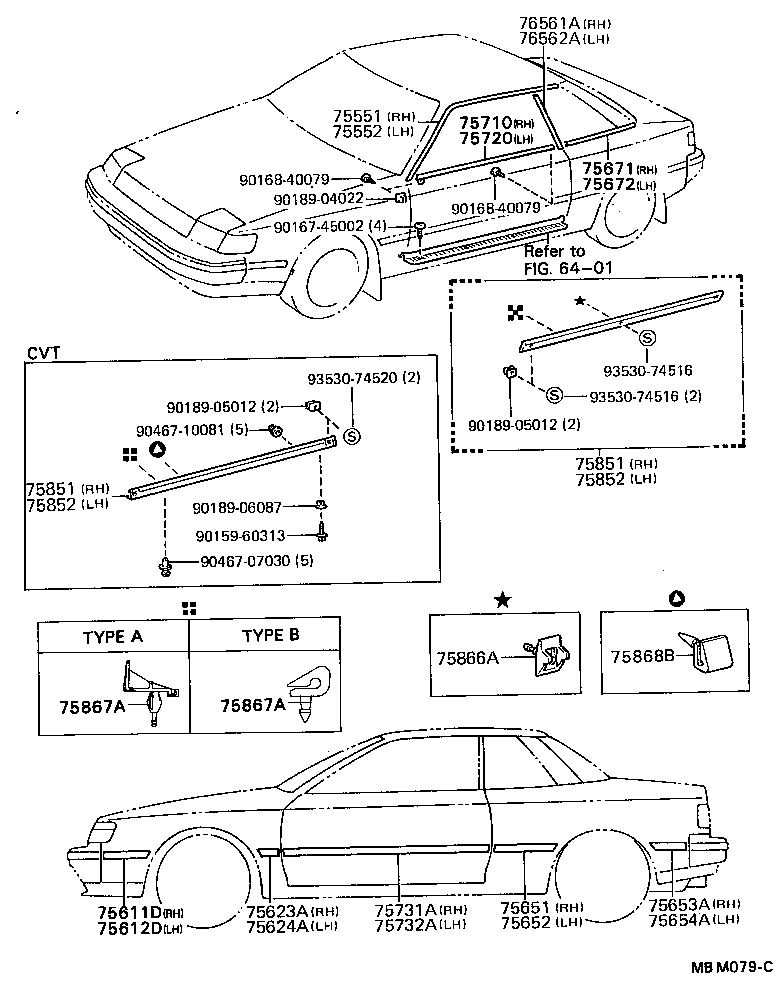 75611-20440-01 MOULDING, FRONT FENDER, OUTSIDE FRONT RH product image