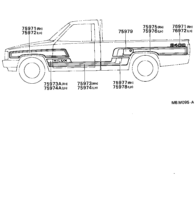 75985-89136 STRIPE, SIDE, RH NO.1 product image