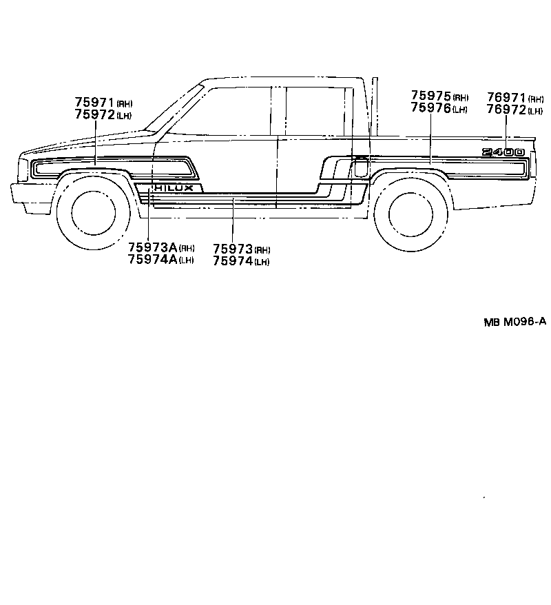 75985-89136 STRIPE, SIDE, RH NO.1 product image