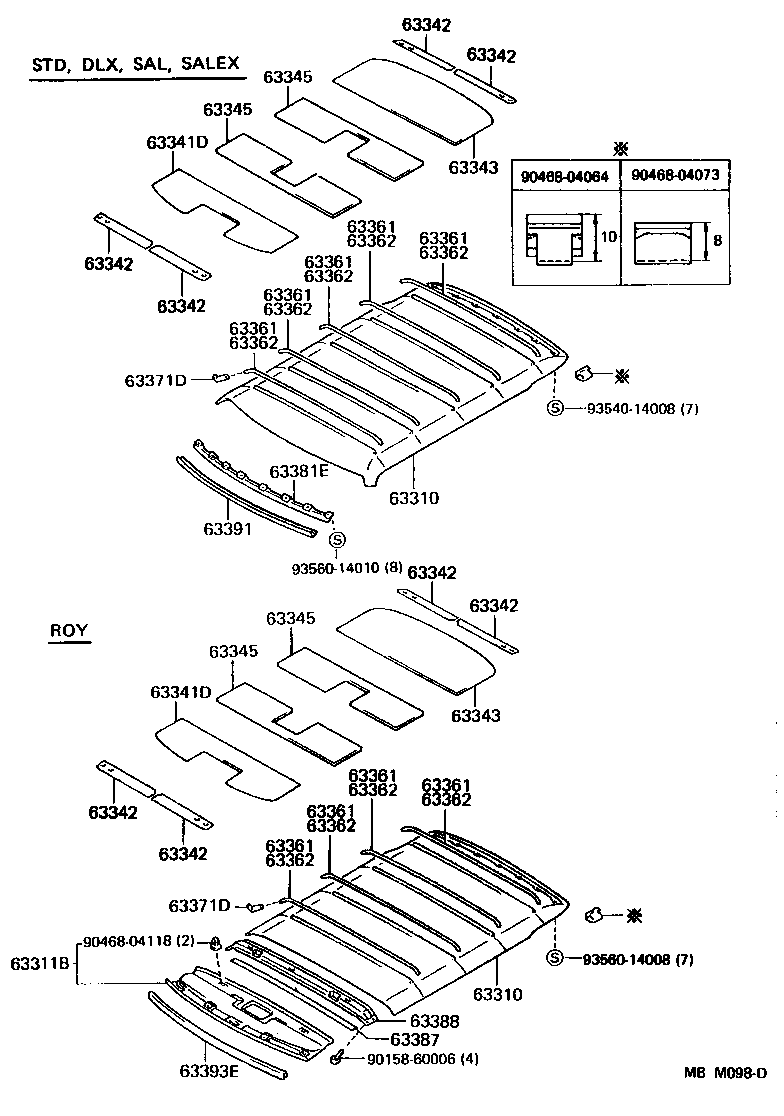 63345-91702 PAD, ROOF SILENCER, NO.5 product image