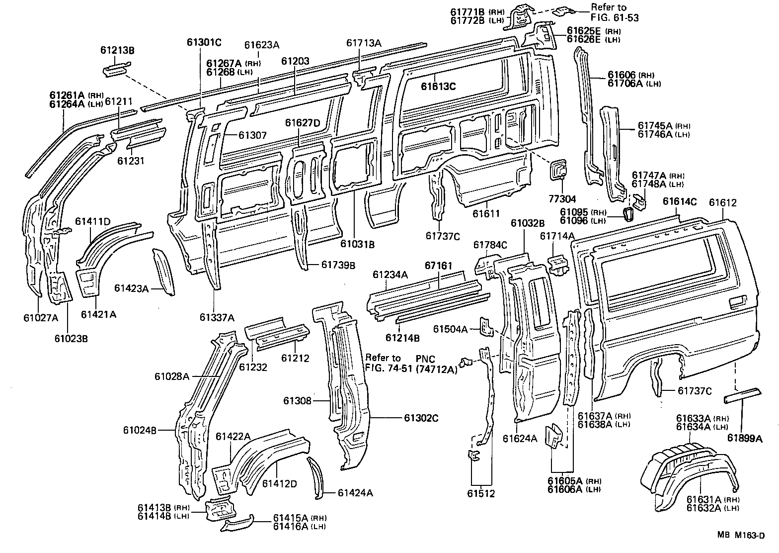 61024-94351 PILLAR SUB-ASSY, FRONT BODY, INNER LH product image