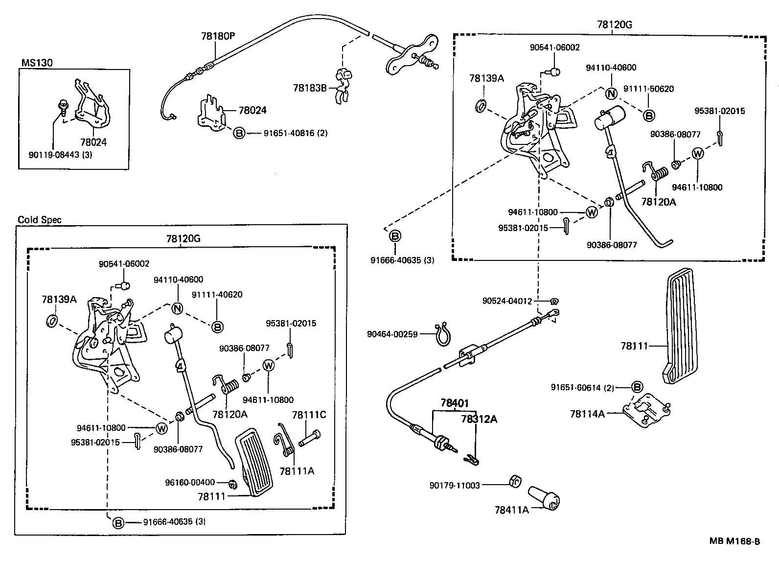 78120-30640 ROD ASSY, ACCELERATOR PEDAL product image