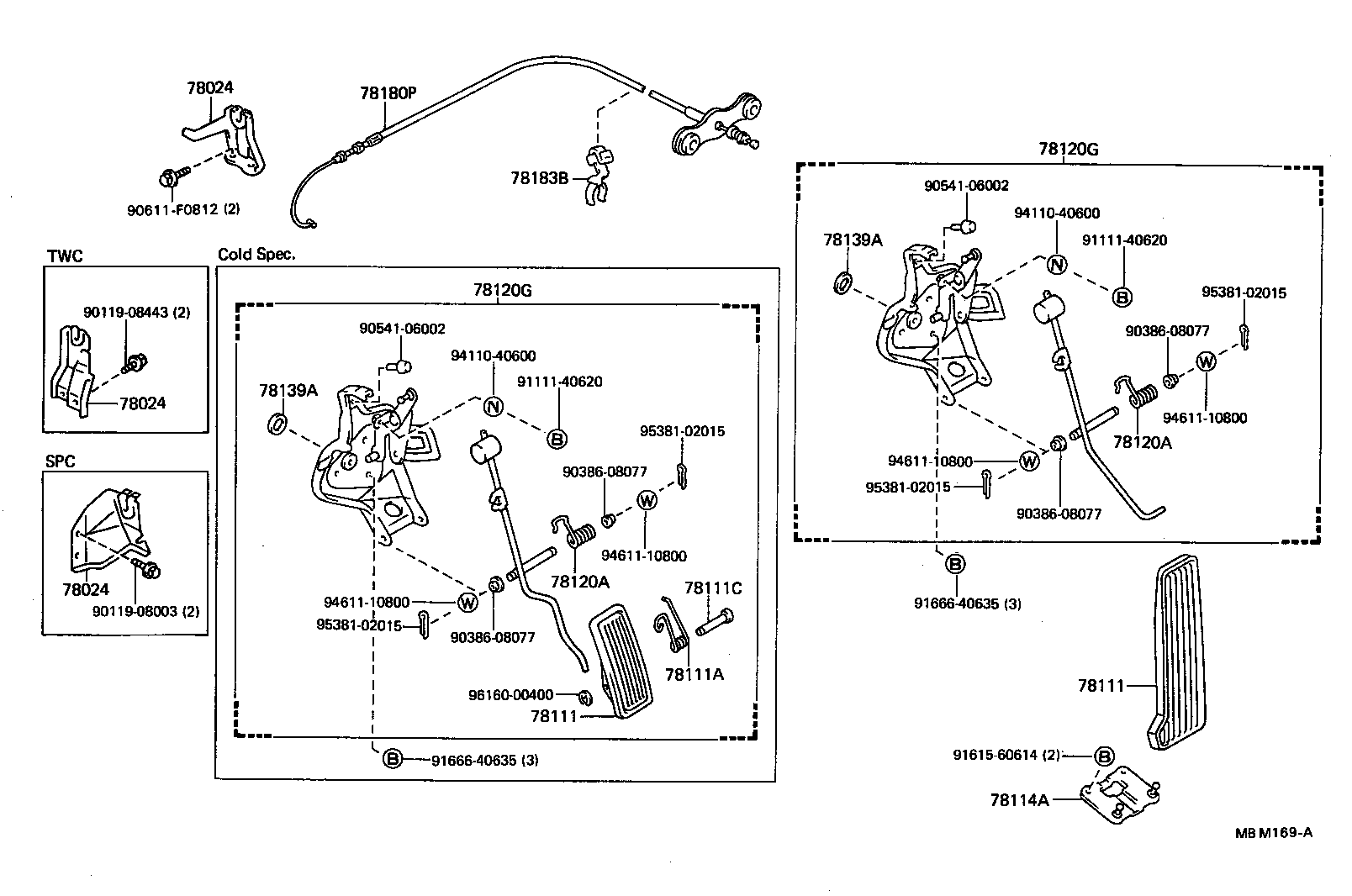 78120-30640 ROD ASSY, ACCELERATOR PEDAL product image