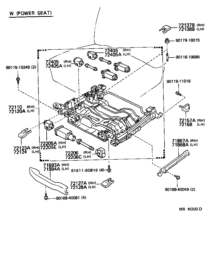 71630-30770 SPRING ASSY, FRONT SEAT BACK, RH(FOR SEPARATE TYPE) product image