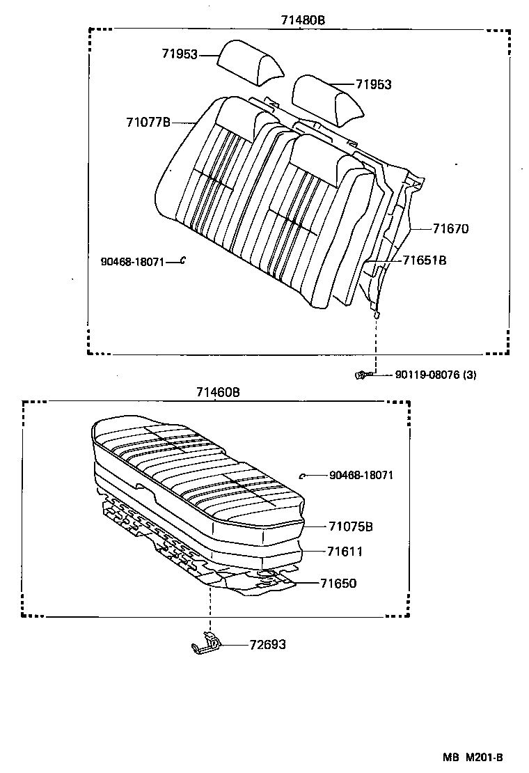 71015-30260 SPRING ASSY, REAR SEAT CUSHION product image
