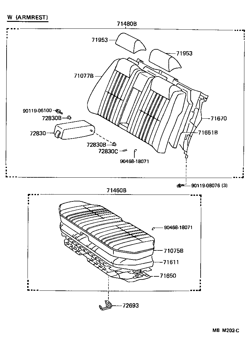 71015-30260 SPRING ASSY, REAR SEAT CUSHION product image