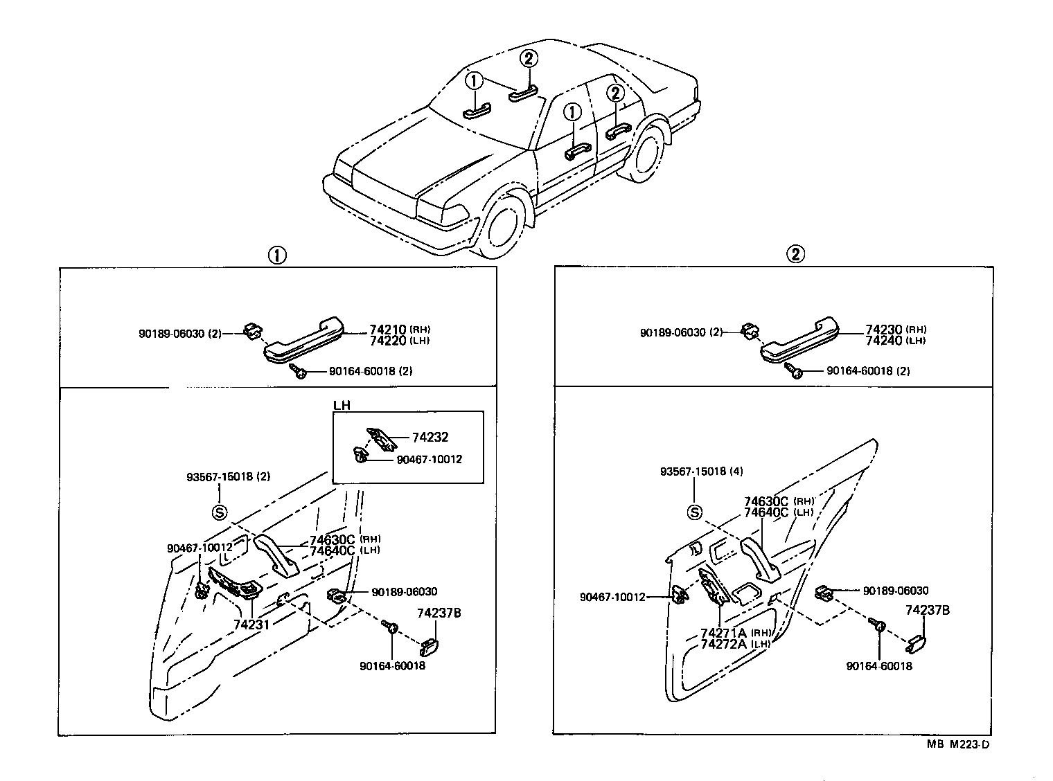 74232-30170-06 PANEL, FRONT ARMREST BASE, UPPER LH product image