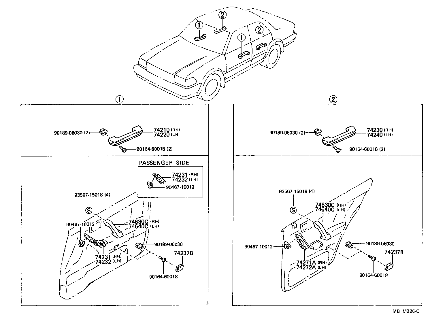 74271-30140-06 PANEL, REAR DOOR ARMREST BASE, UPPER RH product image