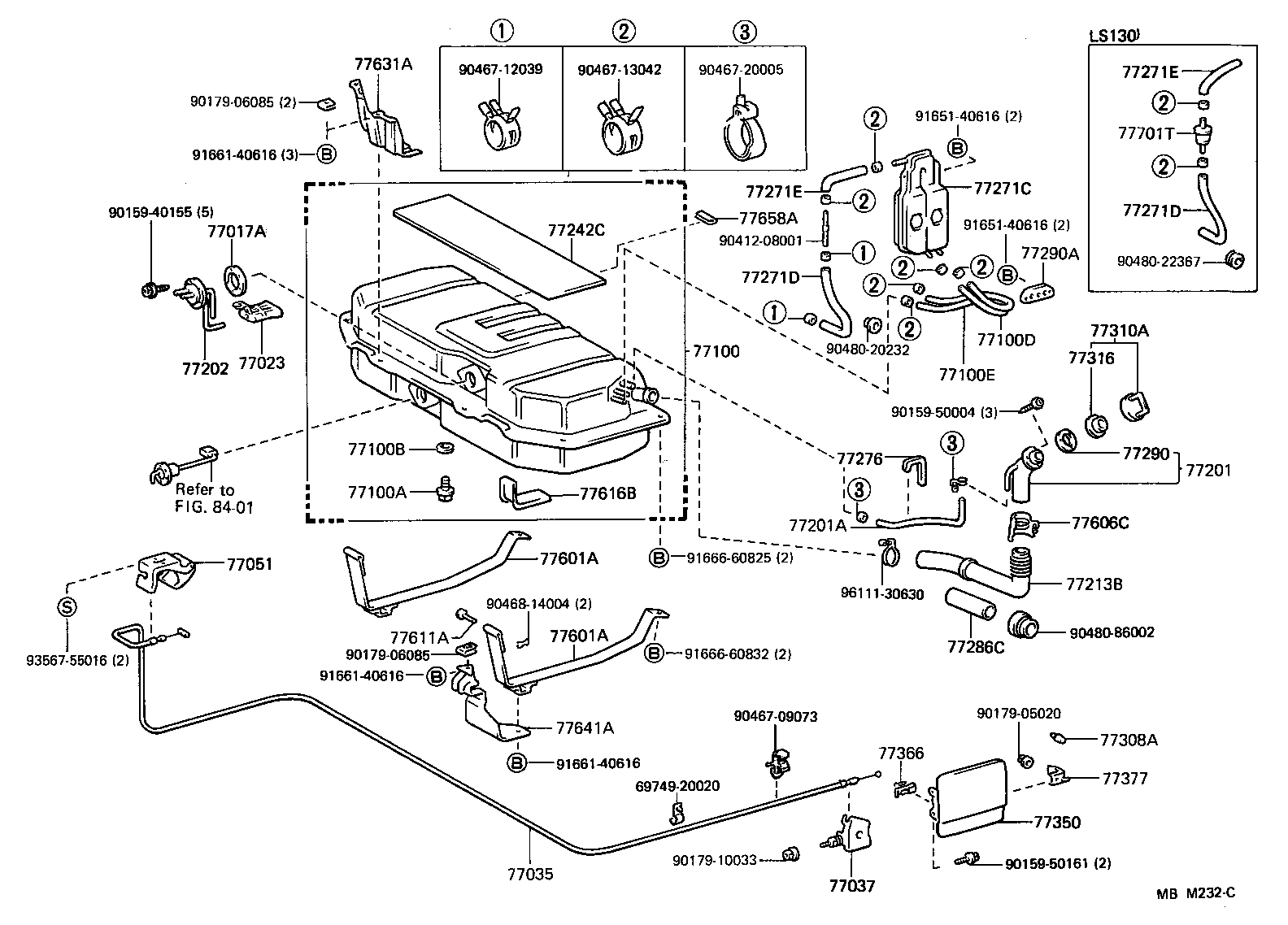 77017-30160 TUBE SUB-ASSY, FUEL AND EVAPORATION VENT product image