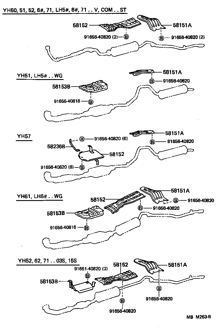 58236-95J00 BRACKET, CENTER FLOOR HEAT INSULATOR product image