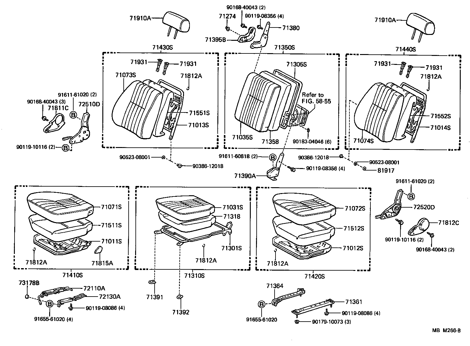79360-95J12 SPRING ASSY, NO.1 SEAT CUSHION product image