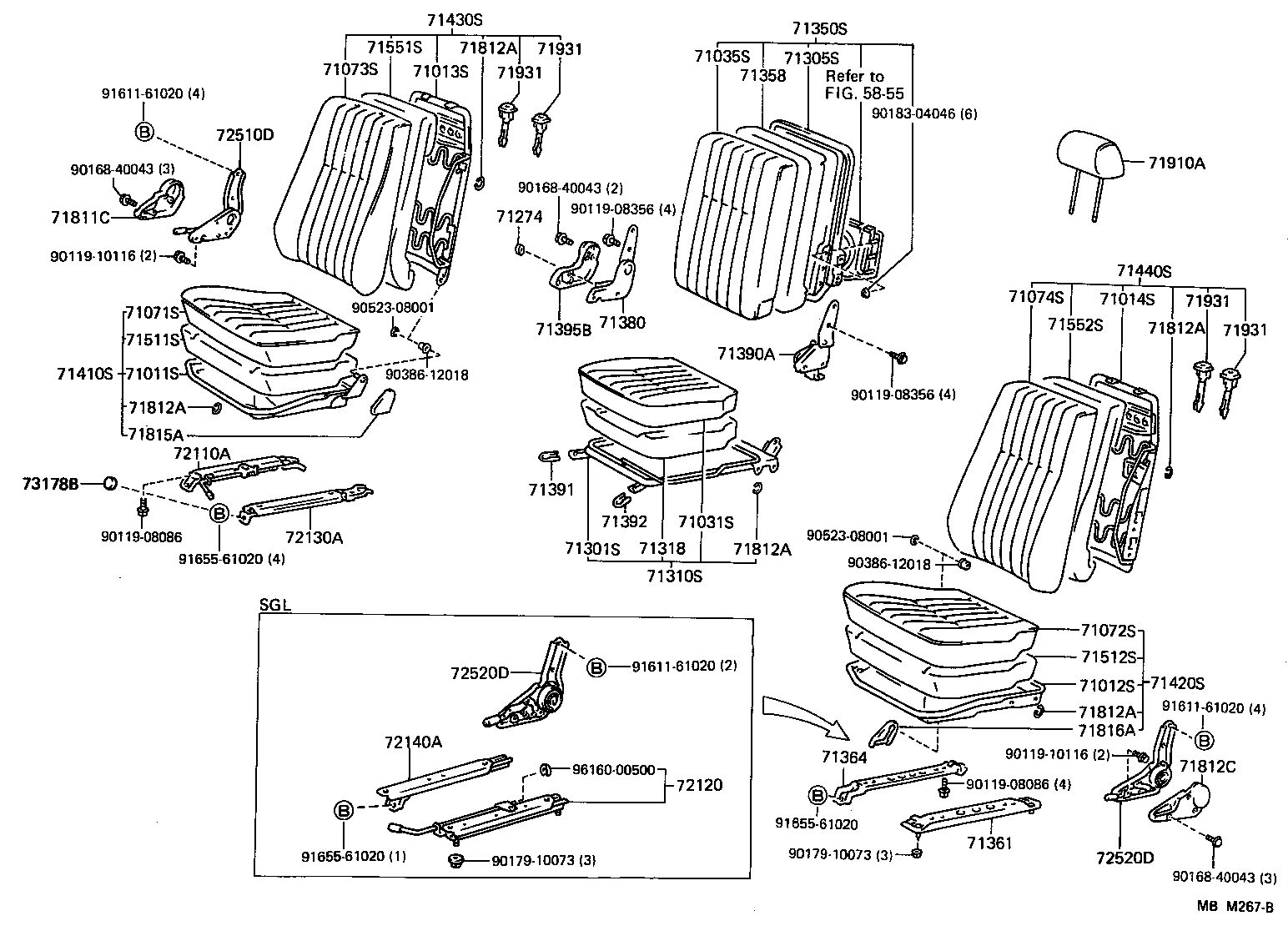 79360-95J12 SPRING ASSY, NO.1 SEAT CUSHION product image