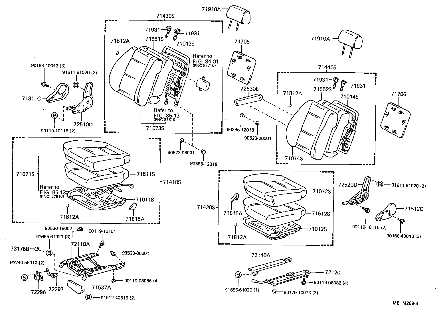 79360-95J12 SPRING ASSY, NO.1 SEAT CUSHION product image