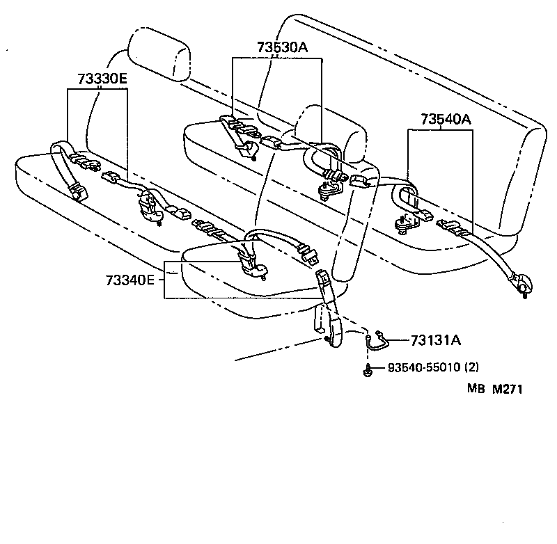 73219-95J00 STOPPER, TONGUE PLATE product image