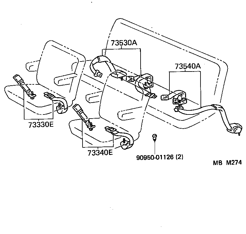 73219-95J00 STOPPER, TONGUE PLATE product image