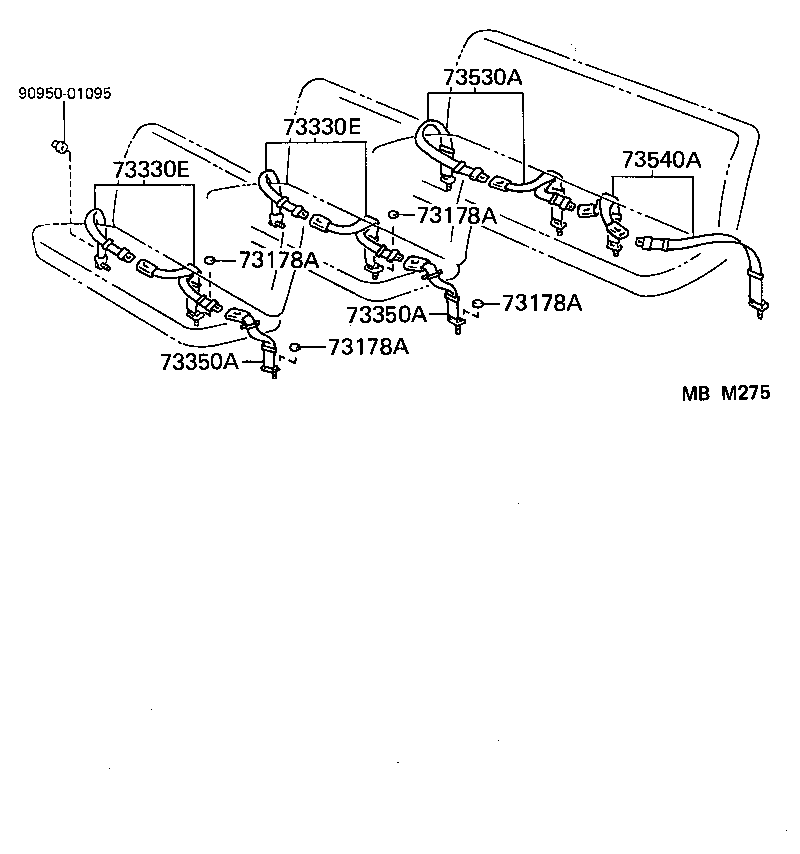 73219-95J00 STOPPER, TONGUE PLATE product image